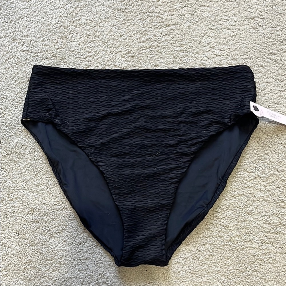 Victoria’s secret Textured high waisted full coverage bikini bottom